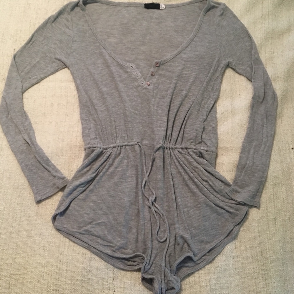 Urban outfitters romper long sleeve